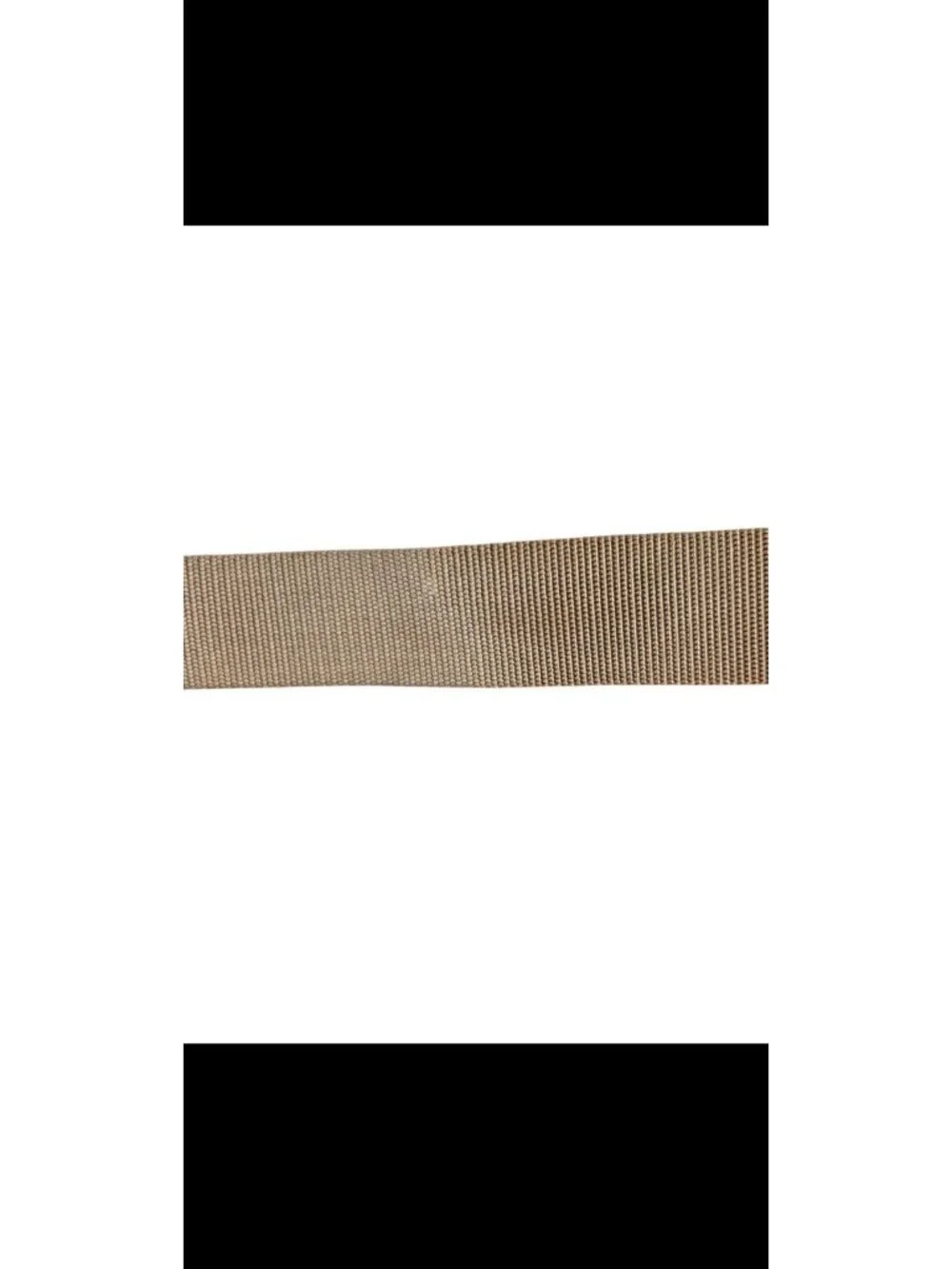 Tru-Spec Security Friendly Tactical Belt Beige Nylon Non-Metallic Buckle Black L